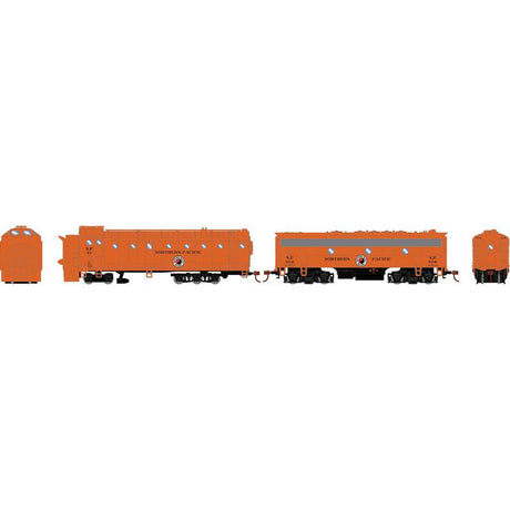 Athearn ATH93827 NP Northern Pacific #42/#42-B - Rotary Snowplow & F7B Locomotive HO Scale
