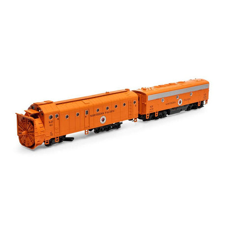 Athearn ATH93827 NP Northern Pacific #42/#42-B - Rotary Snowplow & F7B Locomotive HO Scale