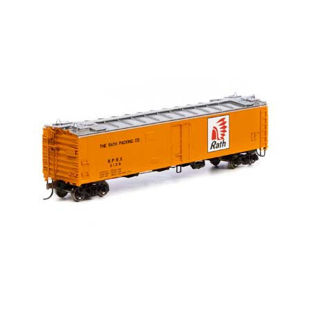 Athearn ATH97942 50' Ice Bunker Reefer - RPRX Rath Packing Co. #2108 HO Scale