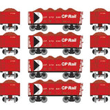 Athearn ATH97950 26' Ore Car Low Side w/Load CPR - Canadian Pacific Set #3 4 Pack HO Scale