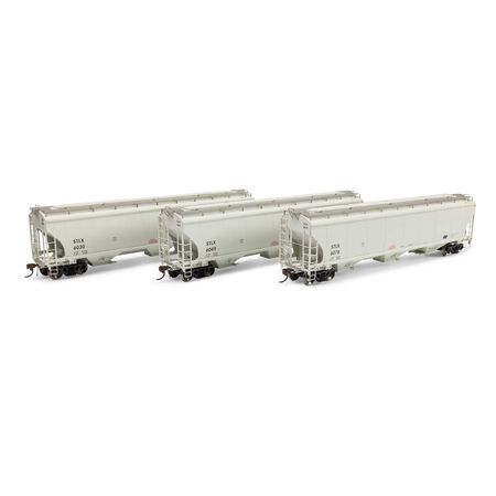 Athearn ATHG-1082 Trinity 5161 Covered Hopper 3 Pack, STLX #6030/6049/6078 HO Scale