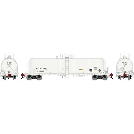 Athearn ATHG-1304 20K Gallon Tank Car, GATX White #44027 HO Scale