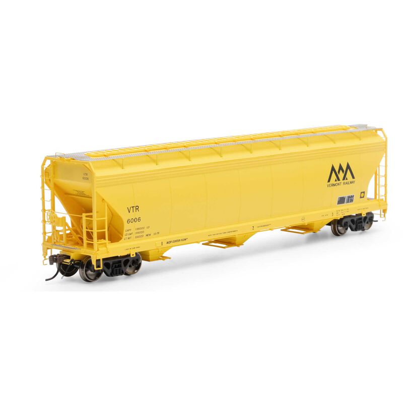 Athearn ATHG15429 4600 3-Bay Center Flow Hopper VTR Vermont Railroad # 6006 HO Scale