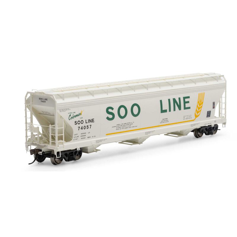 Athearn ATHG15437 4600 3-Bay Center Flow Hopper SOO Line #74057 HO Scale