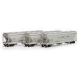 Athearn ATHG15859 ACF 4600 3-Bay CF Hopper - GM&O Gulf Mobile & Ohio #1 3 Pack HO Scale