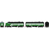 Athearn ATHG19536 F9A F9B BN Burlington Northern Dual Service #770 #777 with DCC & Sound Tsunami2 HO Scale