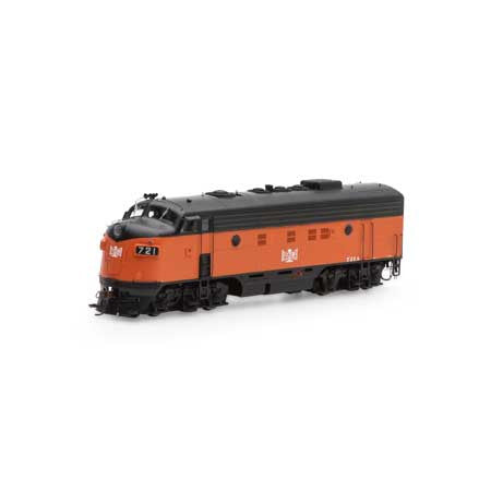 Athearn ATHG19549 F7 A B&LE - Bessemer & Lake Erie Freight #721A with DCC & Sound Tsunami2  HO Scale