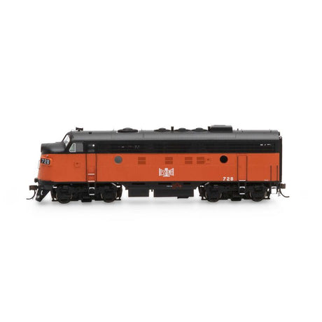 Athearn ATHG19550 F7 A B&LE - Bessemer & Lake Erie Freight #728A with DCC & Sound Tsunami2  HO Scale