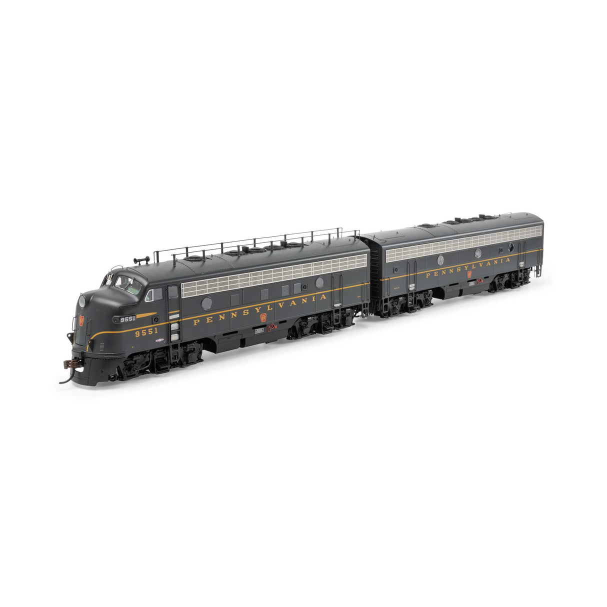 Athearn ATHG19684 F7 A/B PRR - Pennsylvania Railroad #9551A/#9551B with DCC & Sound Tsunami2  HO Scale