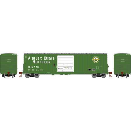 Athearn ATHG26858 50' SIECO Box AD&N Ashley Drew & Northern #7735 HO Scale