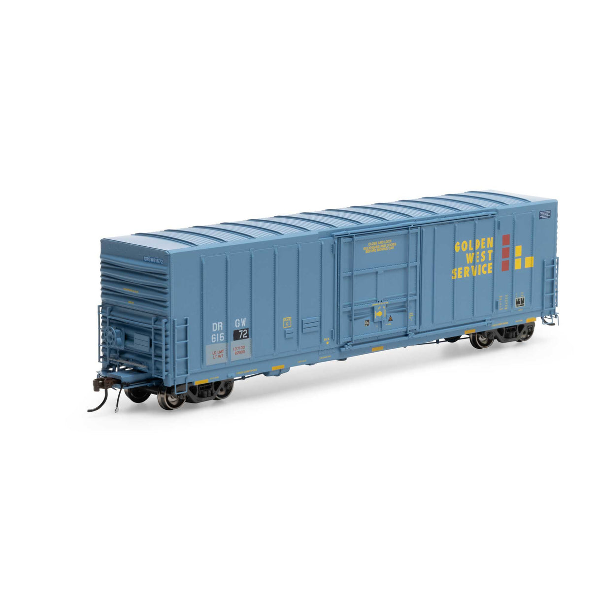 Athearn ATHG26888 50' PC&F Ex-Post Box, PFG / D&RGW #61672 HO Scale