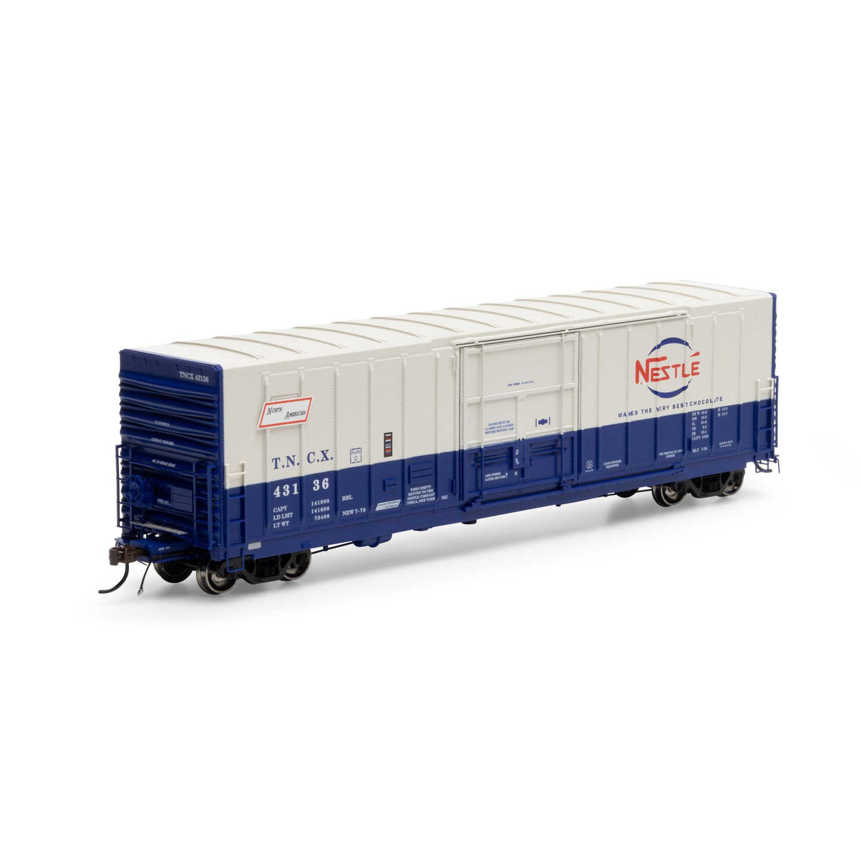 Athearn ATHG26894 50' PC&F Ex-Post Box, TNCX Nestle #43136 HO Scale