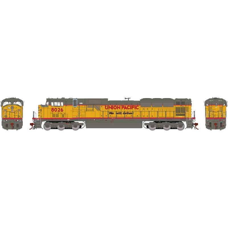 Athearn ATHG27377 SD9043MAC UP Union Pacific #8026 with DCC & Sound Tsunami2 HO Scale