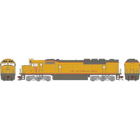 Athearn ATHG28601 FP45 MILW - Milwaukee Road Yellow & Gray #4 w/DCC & Sound HO Scale
