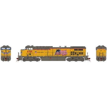 Athearn ATHG31791 GE AC4400CW UP Union Pacific/Flag #6700 DCC & Sound HO Scale