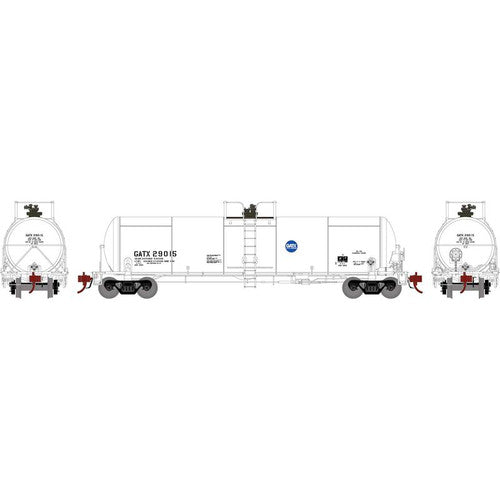 Athearn ATHG37997 20K Gallon Acid Tank, GATX #29015 HO Scale