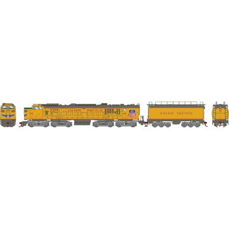 Athearn ATHG41511 Gas Turbine w/Tender UP - Union Pacific #64 with DCC & Sound Tsunami2  HO Scale
