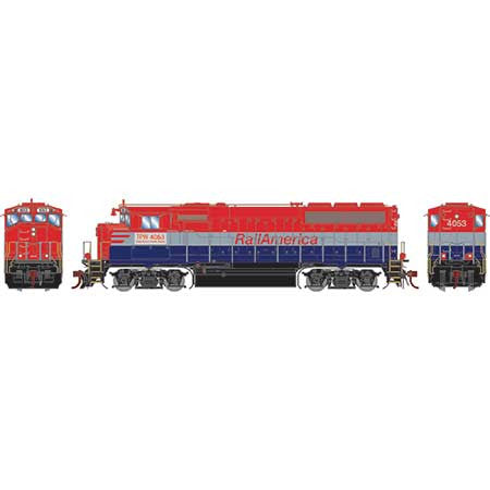 Athearn ATHG65088 GP40-2L, Rail America/TP&W #4053 DC - DCC Ready  HO Scale