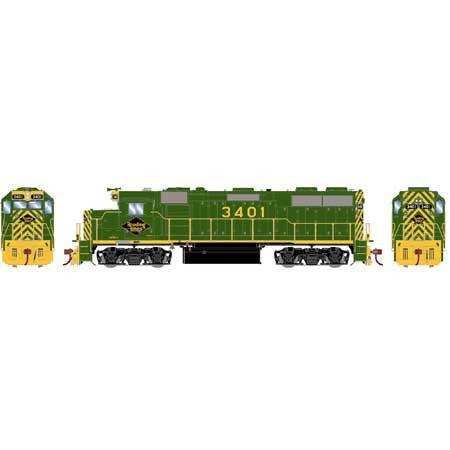 Athearn ATHG65623 GP39-2 RDG Reading #3401 with DCC & Sound Tsunami2 HO Scale