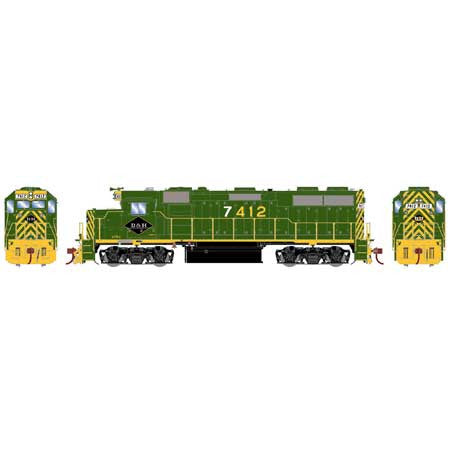 Athearn ATHG65626 GP39-2 D&H Delaware & Hudson (ex Reading patch)  #7412 with DCC & Sound Tsunami2 HO Scale