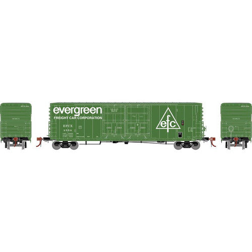 Athearn ATHG68993 EFXC Evergreen #3648 50' PC&F Box / 8'&8' YSD Plug Door HO Scale