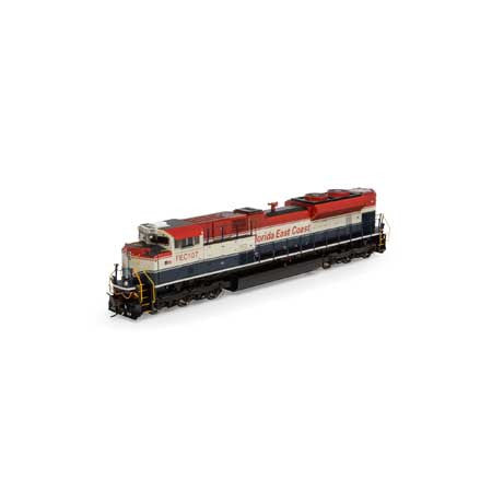 Athearn ATHG70677 SD70M-2 FEC - Florida East Coast #107 with DCC & Sound Tsunami2  HO Scale