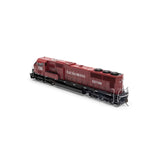 Athearn ATHG71220 SD70M EMDX / Maroon / Black #7016 with DCC & Sound Tsunami2 HO Scale