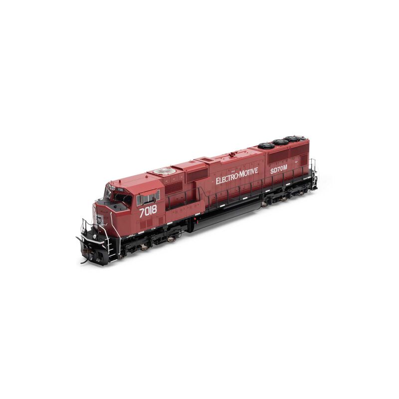 Athearn ATHG71221 SD70M EMDX / Maroon / Black #7018 with DCC & Sound Tsunami2 HO Scale