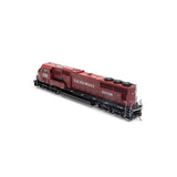 Athearn ATHG71221 SD70M EMDX / Maroon / Black #7018 with DCC & Sound Tsunami2 HO Scale