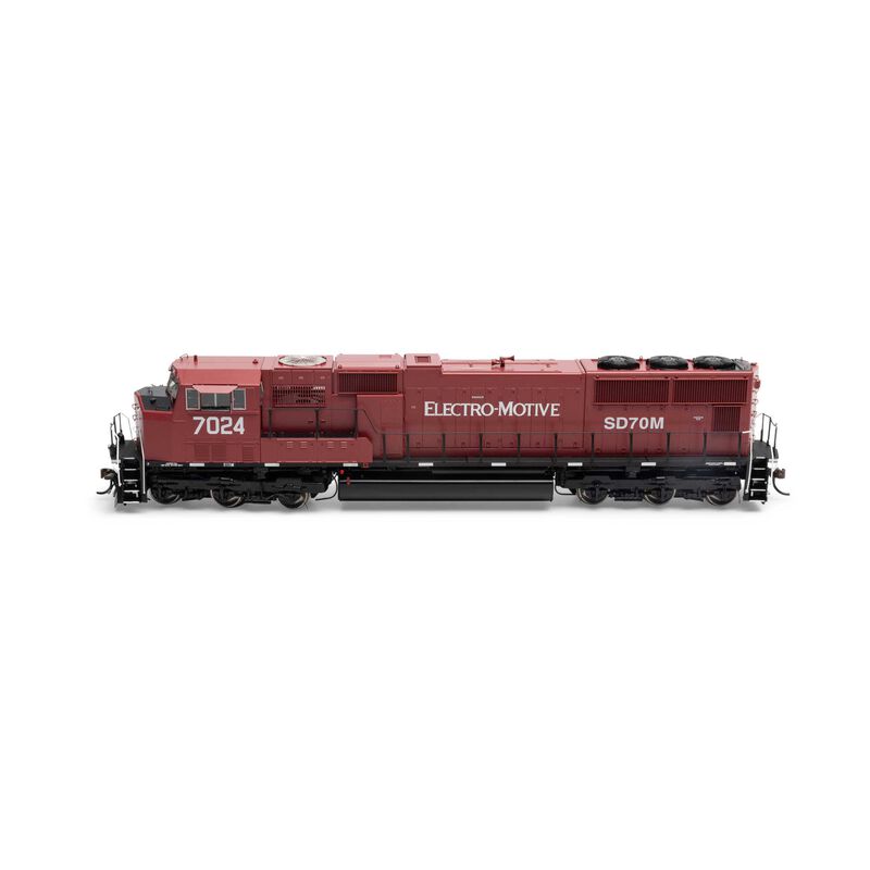 Athearn ATHG71222 SD70M EMDX / Maroon / Black #7024 with DCC & Sound Tsunami2 HO Scale