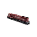 Athearn ATHG71222 SD70M EMDX / Maroon / Black #7024 with DCC & Sound Tsunami2 HO Scale