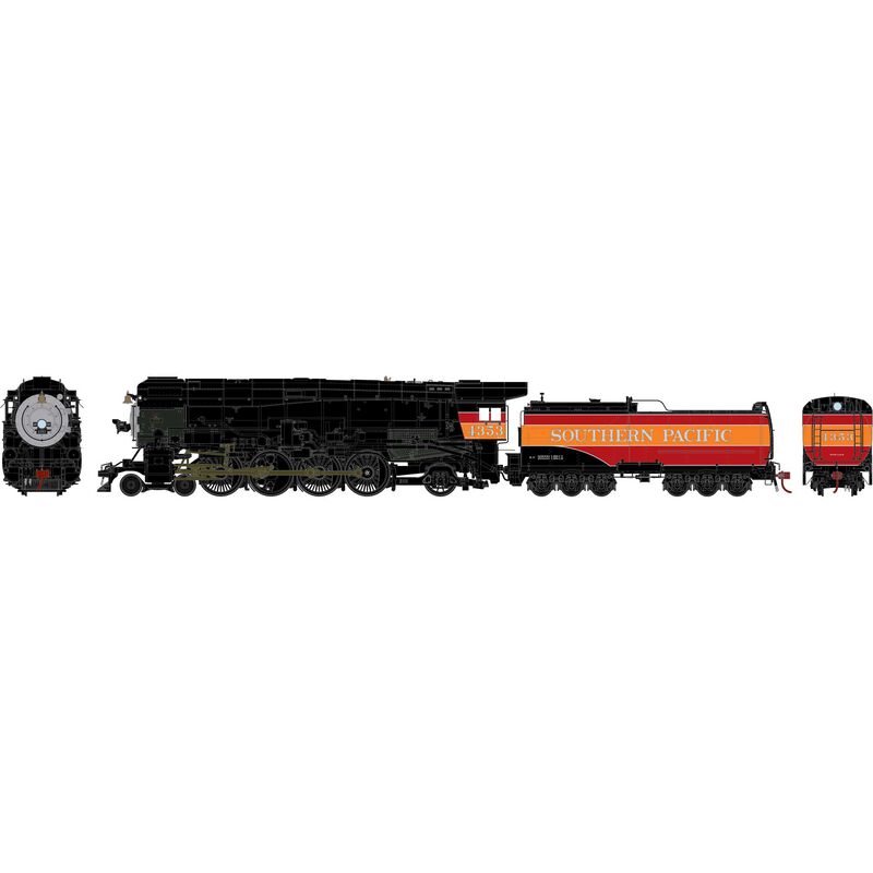 Athearn ATHG71659 4-8-2 MT-4 SP Southern Pacific /Daylight #4353 with DCC & Sound Tsunami2 HO Scale