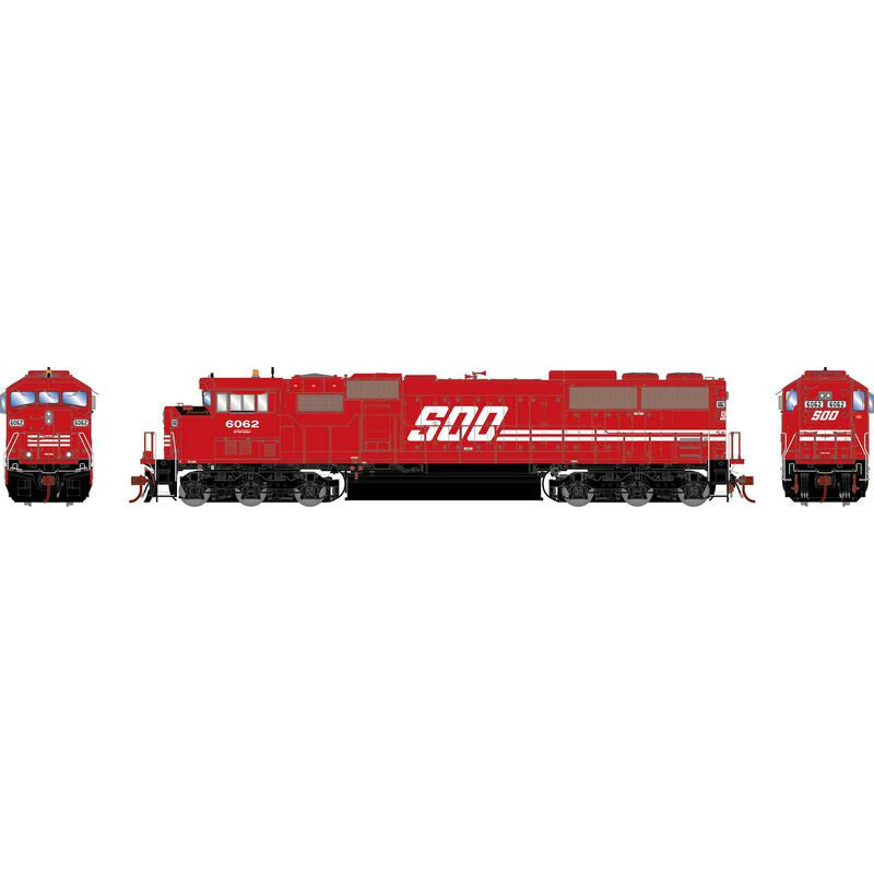 Athearn ATHG75623 G2.0 SD60M Tri-Clops, Ex-SOO CP #6062 with DCC & Sound HO Scale