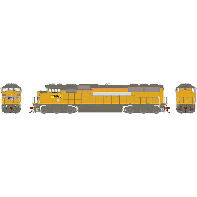 Athearn ATHG75631 G2.0 SD60M Tri-Clops, Ex-UP WAMX #6028 with DCC & Sound HO Scale