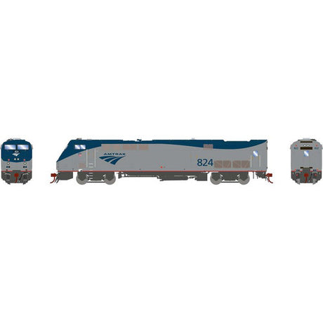 Athearn ATHG82380 P40DC Amtrak, Phase V #824 with DCC & Sound Tsunami HO Scale