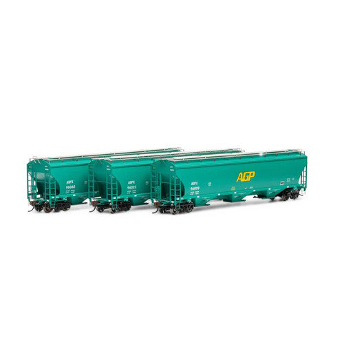 Athearn ATHG97158 Trinity 3-Bay Hoppers APGX AGP Set #2 3 Pack HO Scale