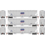 Athearn ATHG97161 Trinity 3-Bay Hoppers KRIX KYLE Set #1 3 Pack HO Scale