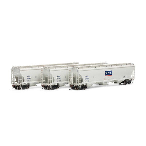 Athearn ATHG97161 Trinity 3-Bay Hoppers KRIX KYLE Set #1 3 Pack HO Scale