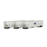 Athearn ATHG97161 Trinity 3-Bay Hoppers KRIX KYLE Set #1 3 Pack HO Scale