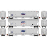Athearn ATHG97162 Trinity 3-Bay Hoppers KRIX KYLE Set #2 3 Pack HO Scale