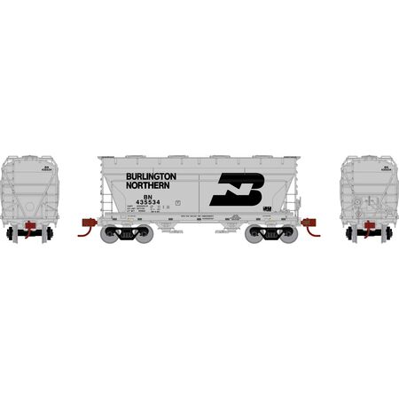 Athearn ATHGN24686 ACF 2970 Covered Hopper, BN Burlington Northern #435534 N Scale