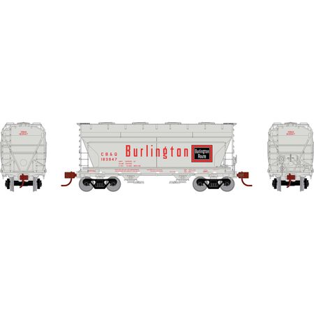 Athearn ATHGN24689 ACF 2970 Covered Hopper, CB&Q Burlington #183947 N Scale