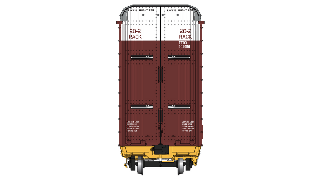 Class One Model Works FC00600 Thrall 20-2 Autorack - Type A - Santa Fe TTQX #904056 HO Scale