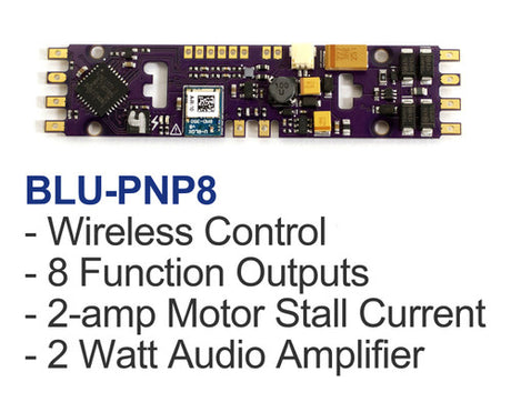 Soundtraxx 885615 Blunami BLU-PNP8 Diesel ALCO Set, 8-Function, Plug and Play TSU-PNP (2 Amp) Digital Sound Decoder HO Scale