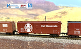 HomeShops NFB-001-002 CMSF - Cat Mountain #72656 Atlas USRA Rebuilt Steel 40' Box Car N Scale