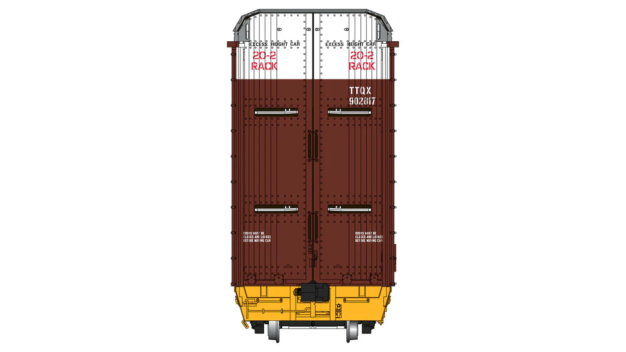 Class One Model Works FC00625 Thrall 20-2 Autorack - Type B - Conrail TTQX #908820 HO Scale