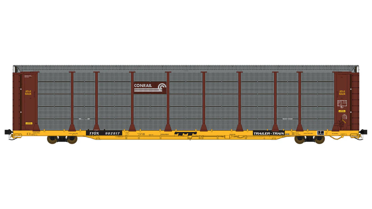 Class One Model Works FC00625 Thrall 20-2 Autorack - Type B - Conrail TTQX #908820 HO Scale