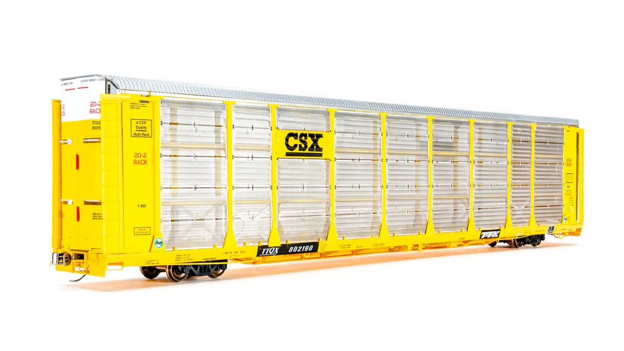 Class One Model Works FC00627 Thrall 20-2 Autorack - Type B - CSX TTQX #802190 HO Scale