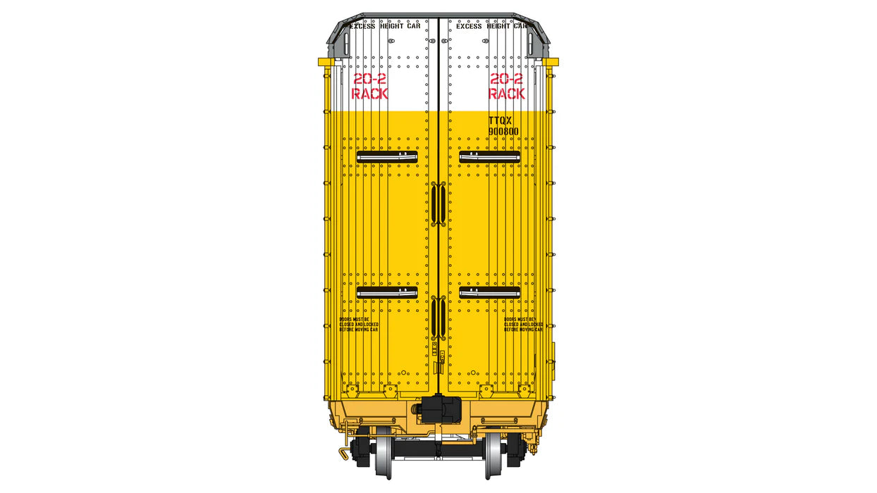 Class One Model Works FC00609 Thrall 20-2 Autorack - Type A - CSX TTQX #900800 HO Scale