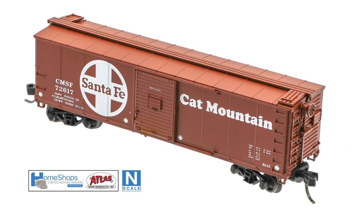 HomeShops NFB-001-002 CMSF - Cat Mountain #72656 Atlas USRA Rebuilt Steel 40' Box Car N Scale